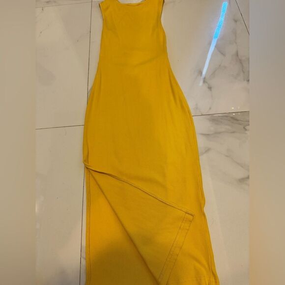 Yellow Sleeveless Midi Dress #23 - Picture 7 of 8